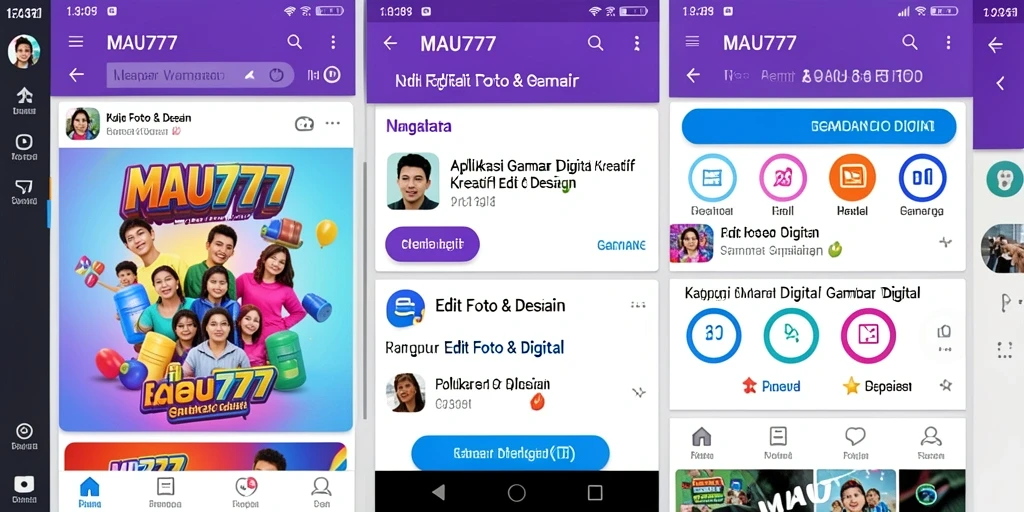 Antarmuka sederhana dan fitur canggih MAU777 untuk gambar digital.